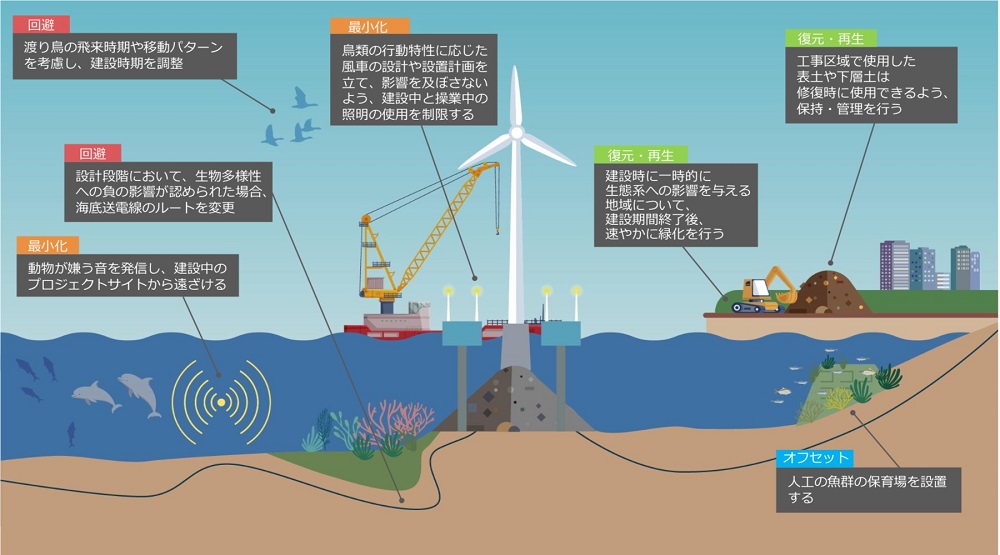 洋上風力発電事業の例