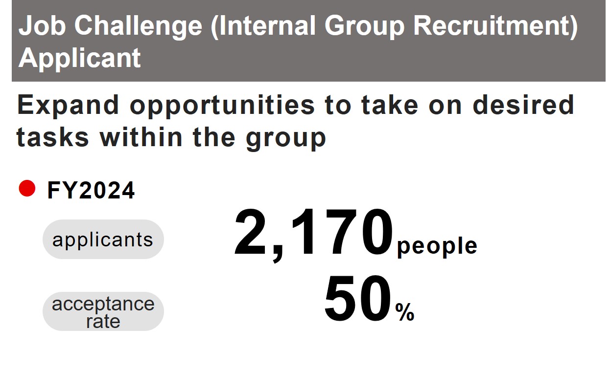 Number of Applicants to the Job Challenge Program (intra-Group job postings)
