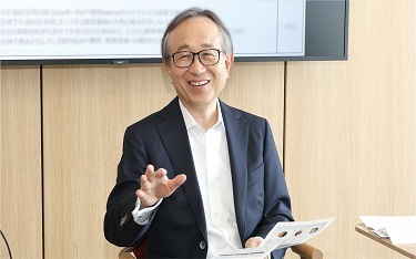 生成AI活用に向けた座談会の亀澤社長